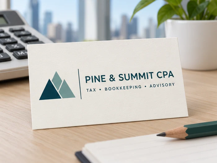 Accountants and tax preparers business cards