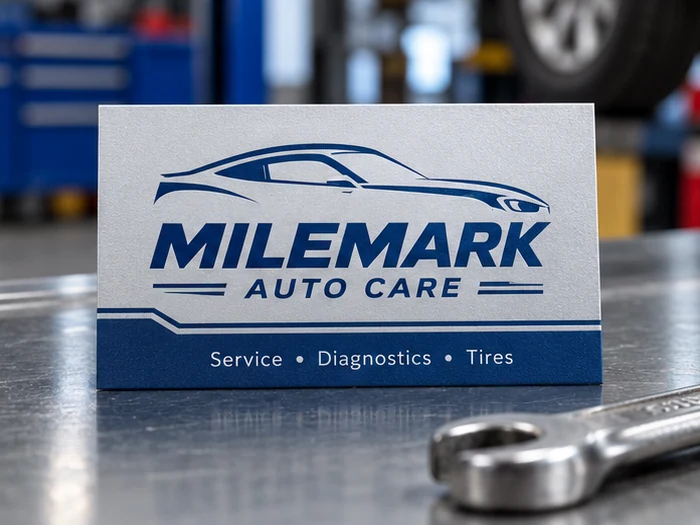Auto shops and dealers business cards