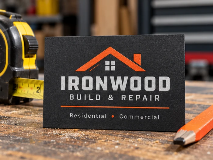 Contractors and trades business cards