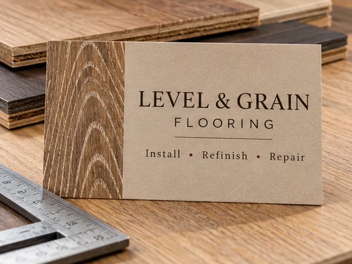 Flooring installers and stores business cards