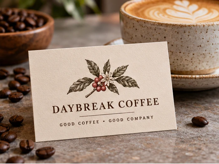 Cafes and coffee shops business cards
