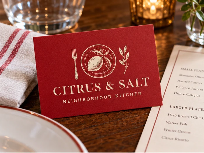 Restaurants business cards