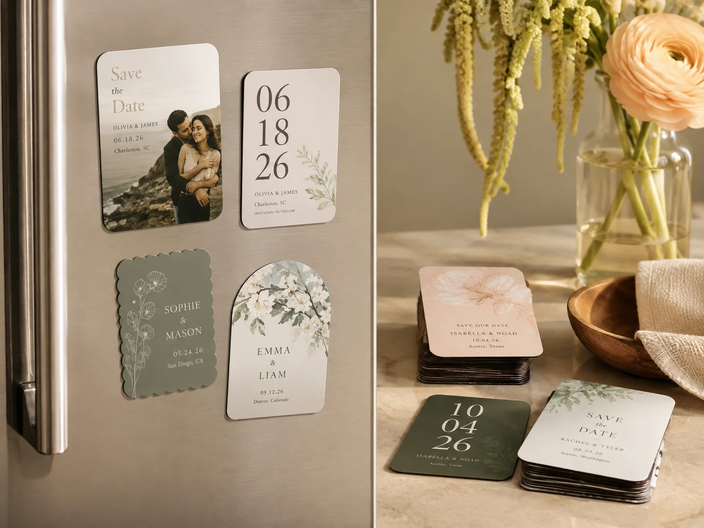 Fridge & Save-the-Date Magnets