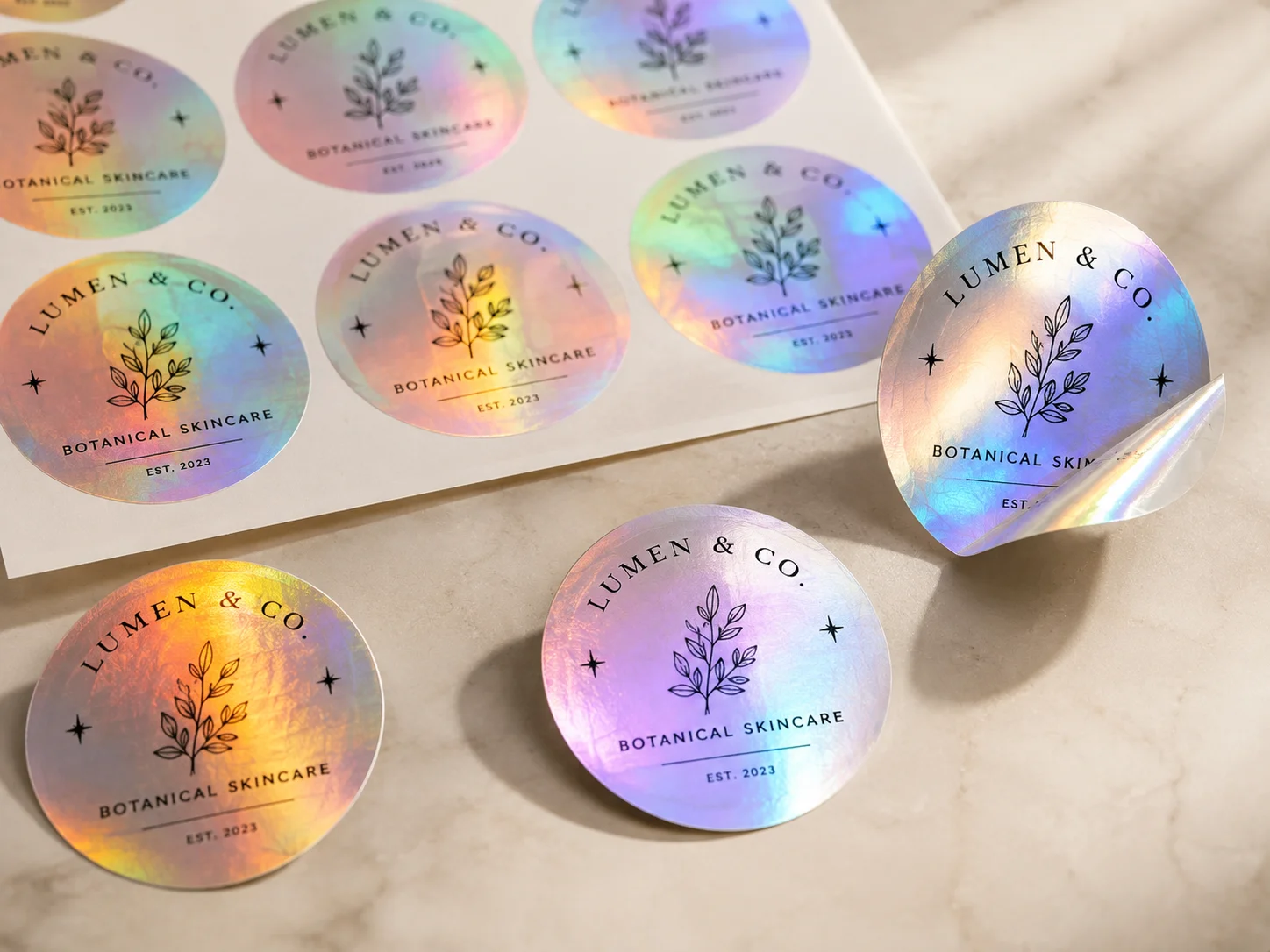 Holographic Foil Stickers